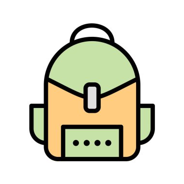 beyaz arkaplanda kamp konsepti vektör illüstrasyonu 