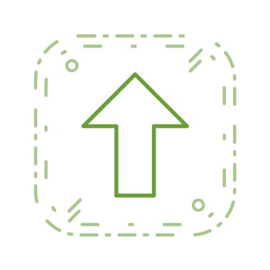 ok çizgisi simgesi, vektör illüstrasyonu