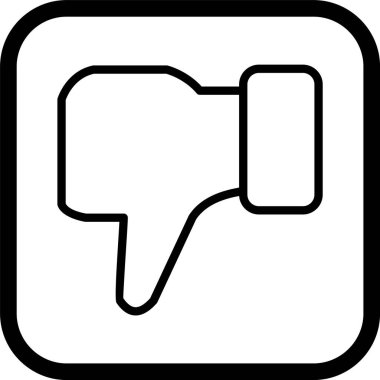 Moda Biçimli Ayrı Arkaplanda Simgeden Hoşlanmamak