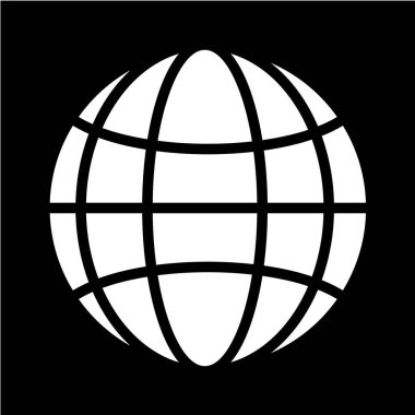 beyaz arkaplanda siyah simge izole edildi