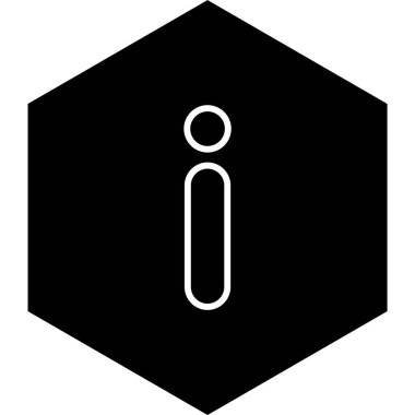 Moda Biçimli Bilgi Simgesi İzole Arkaplan