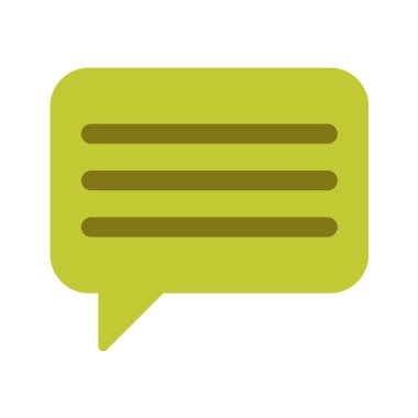 konuşma balonu simgesi, vektör illüstrasyonu