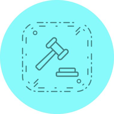 Açık Artırma Simgesi Moda Biçiminde İzole Arkaplan    