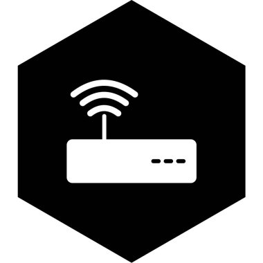 Kablosuz yönlendirici simgesi. vektör illüstrasyonu