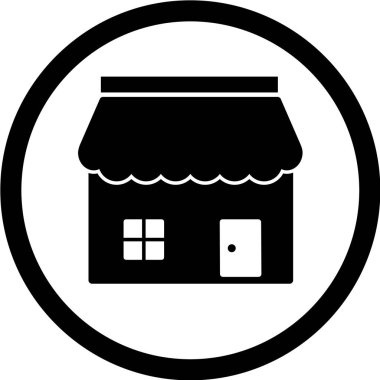 Ev simgesinin vektör illüstrasyonu