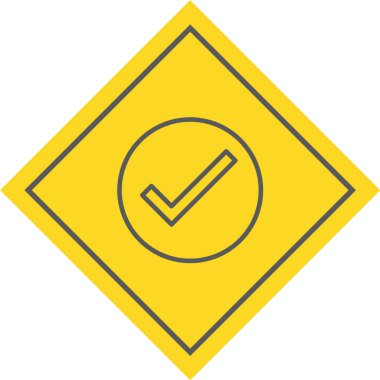 Uyarı işaretinin vektör çizimi