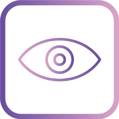 Mor göz simgesinin vektör çizimi