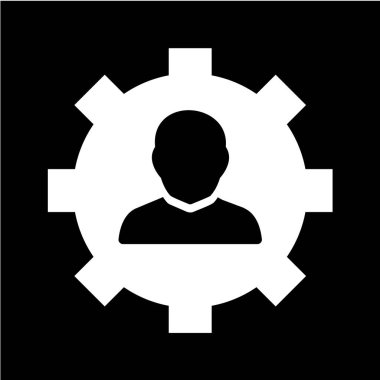 Beyaz arkaplanda Kişi İmza Simgesi, vektör illüstrasyonu