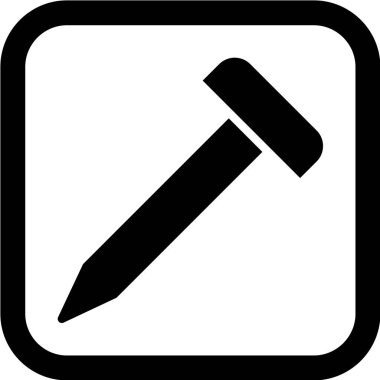 Çivi Simgesi Moda Biçiminde İzole Arkaplan      