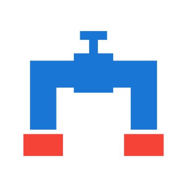 Moda Biçimli Boru Simgesi İzole Arkaplanı      