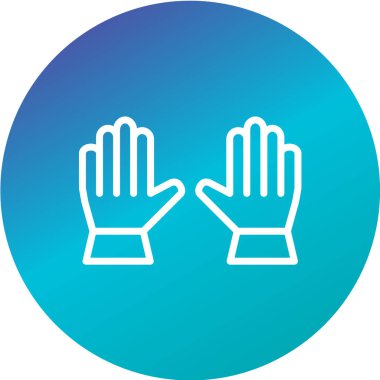 Dur işareti simgesinin vektör illüstrasyonu