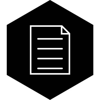 belge simgesi vektör illüstrasyonu