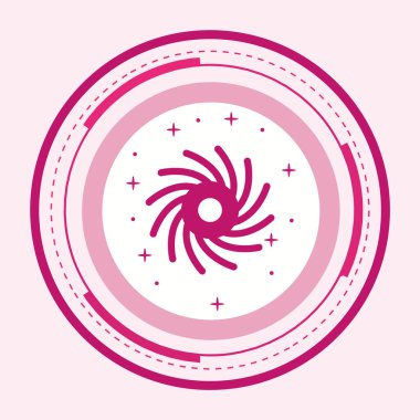 Moda Biçimli Kara Delik Simgesi Ayrı Arka Gruplandırılmış