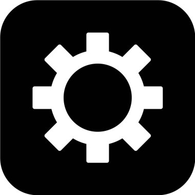 beyaz arkaplanda siyah simge izole edildi