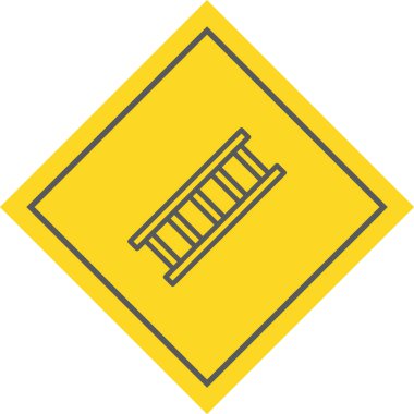 Moda Biçimli Merdiven Simgesi İzole Arkaplan      