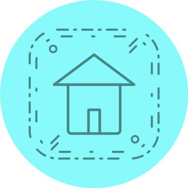 Modern b 'nin vektör illüstrasyonu ev simgesinden yoksun