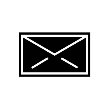 Zarf simgesi. E- posta kodu. vektör illüstrasyonu