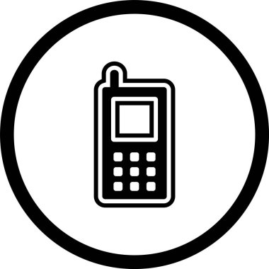  Cep Telefonu Simgesi Moda Biçiminde İzole Arkaplan