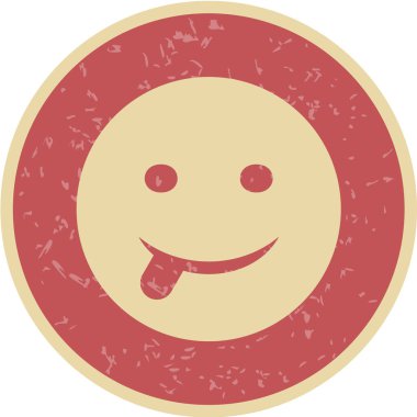 Moda Biçimli Emoji Simgesi İzole Arkaplan 