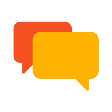 konuşma balonu simgesi, vektör illüstrasyonu