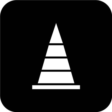 Tek izole yol simgesinin vektör illüstrasyonu