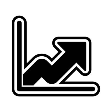 Moda Biçiminde Büyüme Simgesi İzole Arkaplanı
