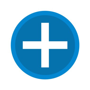 Beyaz arkaplanda izole edilmiş düz biçimli çapraz simge.