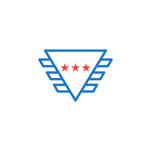 Ikona Odznaku Módním Stylu Izolované Pozadí — Stockový vektor