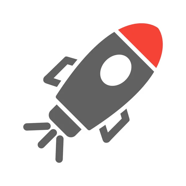 Space Ship Icon Trendy Style Isolated Backgroun — Stockový vektor