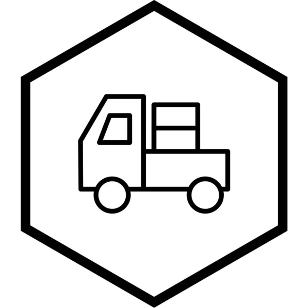 Delivery Truck Vector Icon — Stock Vector