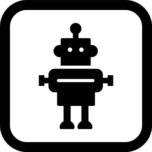 Ikona Robota Modnym Stylu Izolowane Tło — Wektor stockowy
