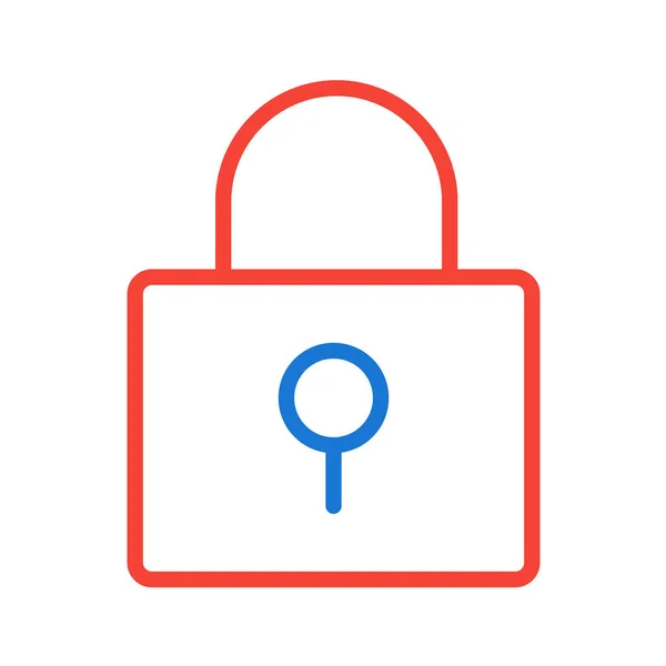 Padlock Icon Vector Illustration — Stock Vector