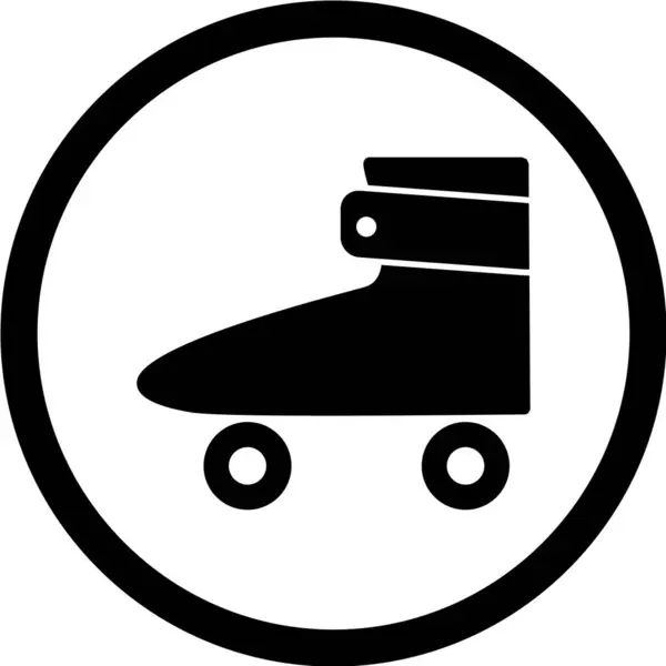 Vektorová Ilustrace Ikony Skateboardu — Stockový vektor