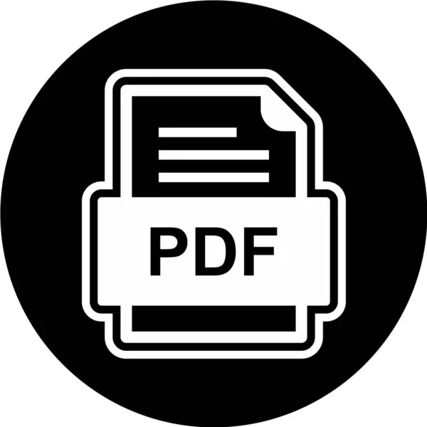 Illustrazione Vettoriale Icona Formato File — Vettoriale Stock