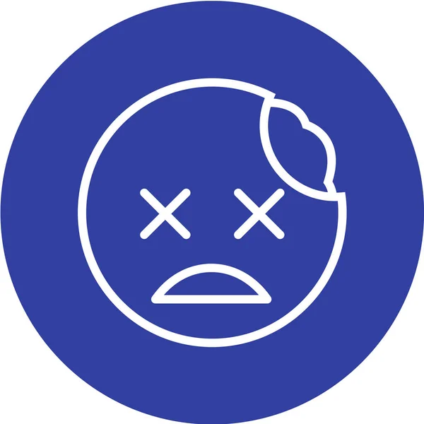Εικονίδιο Emoji Μοντέρνο Στυλ Απομονωμένο Φόντο — Διανυσματικό Αρχείο