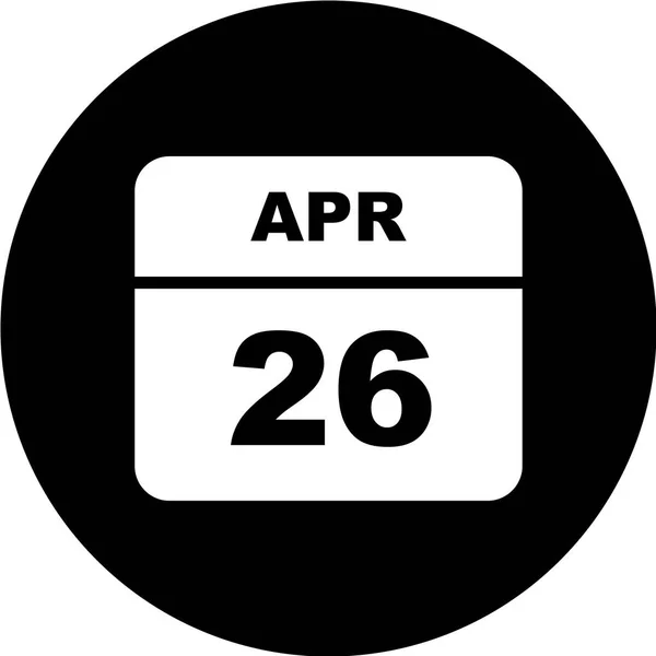 Icono Calendario Sobre Fondo Negro Ilustración Vectorial — Vector de stock