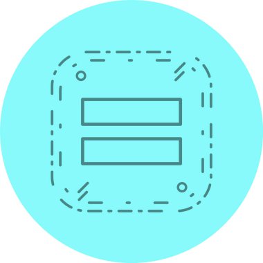 Moda Biçimli İzole Arkaplanda Simgeye Eşit