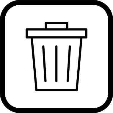 Atık Simgeyi Moda Biçiminde İzole Edilmiş Arkaplanda Gönder