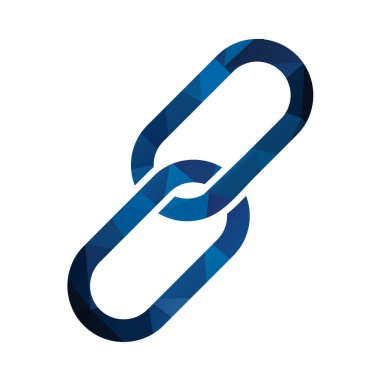 Beyaz arkaplanda zincir vektör illüstrasyonu 