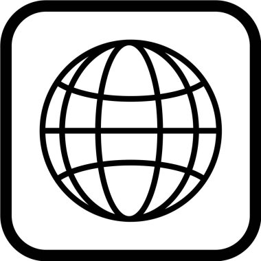 Küresel simge vektör illüstrasyonu