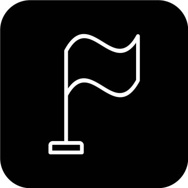 bayrak ikonu vektör illüstrasyonu