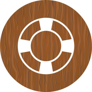 Moda Biçimli İzole Arkaplanda Yaşam Koruyucu Simgesi