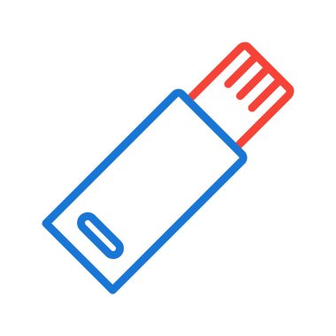  Moda Biçimli Usb Simgesi İzole Arkaplan
