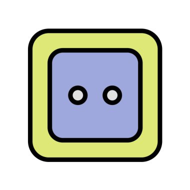 Bir çizgi film karakterinin vektör çizimi