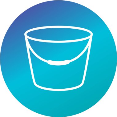 kova simgesi mavi vektörü