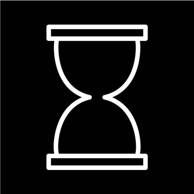 kum saati ikonu vektör illüstrasyonu
