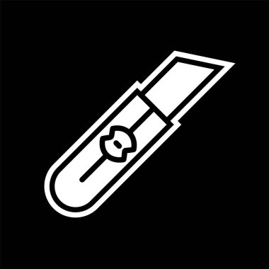 Moda Biçimli Kesici Simgesi İzole Arkaplan      