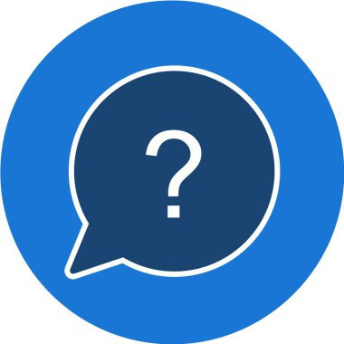 Soru işareti simgesi. vektör illüstrasyonu