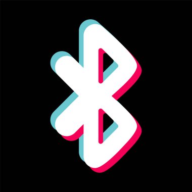 Moda Biçimli Bluetooth Simgesi İzole Arkaplan