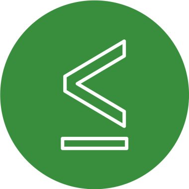 Yeşil ok simgesinin vektör illüstrasyonu